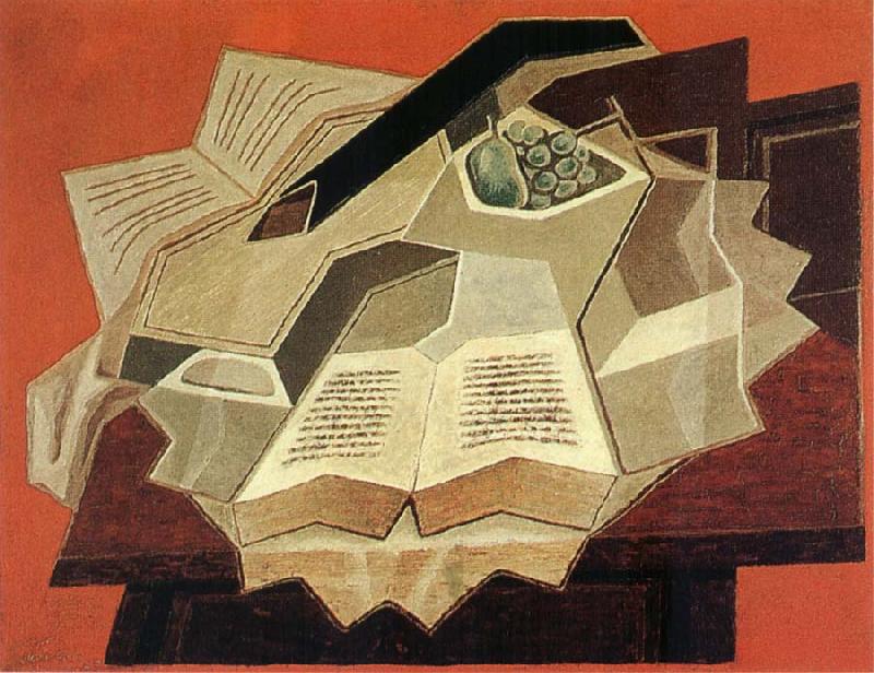 Juan Gris The book is opened oil painting image